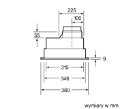 Bosch OKAP WYSPOWY DHL555BL - 1367157 - zdjęcie 4